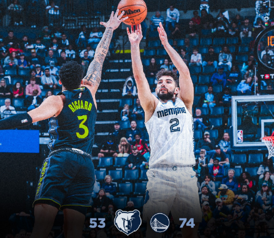 Kaiyun 平台-勇士8人上双大胜灰熊：霍福德15000分里程碑 波杰19+8+6